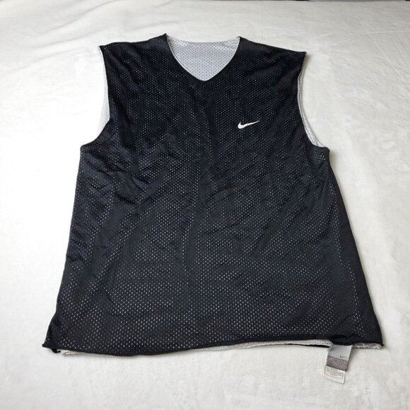 Nike Mesh Tank Top  Mens Size L Large Black Activewear Athletic Basketball - Picture 1 of 8
